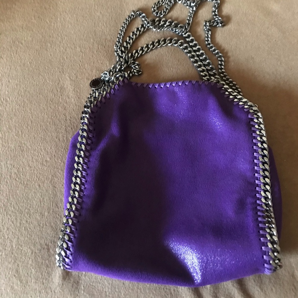 Stella McCartney small purple shoulder handbag.
